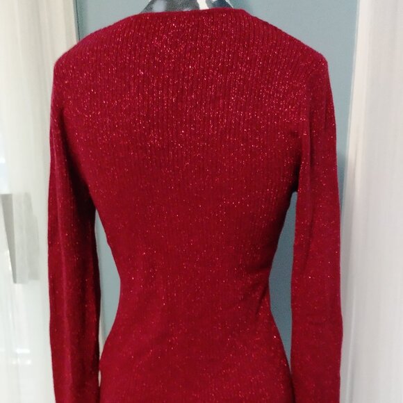 Red Sparkly Cardigan - Picture 4 of 9